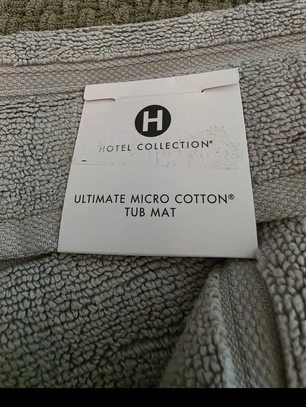 Micros Ultimate Micro Cotton Tub Mat - Light Gray